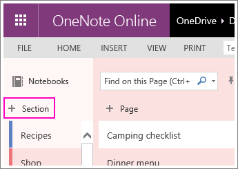 using onenote for work