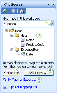 xml mapping task pane for word 2016 mac