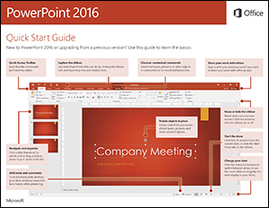 PowerPoint 2016 Quick Start Guide (Windows)