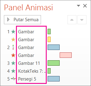 Nama objek tanpa deskripsi