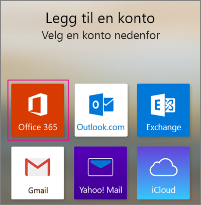 Legg til Office 365-konto